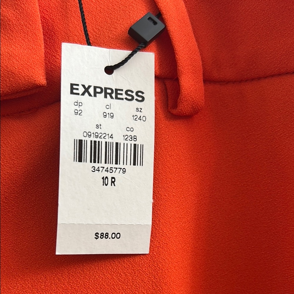 Express Orange Wide Leg Pants with Vibrant Style - Picture 2 of 5